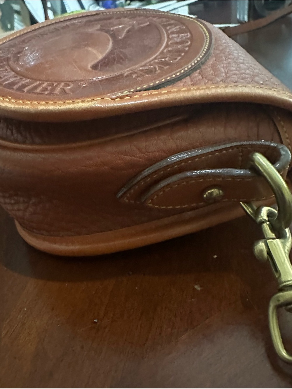 Dooney & Bourke Brown All-Weather Leather Crossbody Bag - Picture 2 of 8
